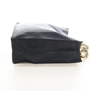 CHANEL Chain Shoulder Tote Bag Lamb Skin Black Gold CC Auth 211710V-5