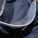 Miu Miu Hand Bag Vitellolux 2way Black Gold Auth 211712V-21