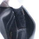PRADA Chain Pouch Saffiano leather Black Gold Auth 211715V-19