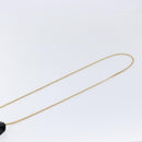 PRADA Chain Pouch Saffiano leather Black Gold Auth 211715V-8