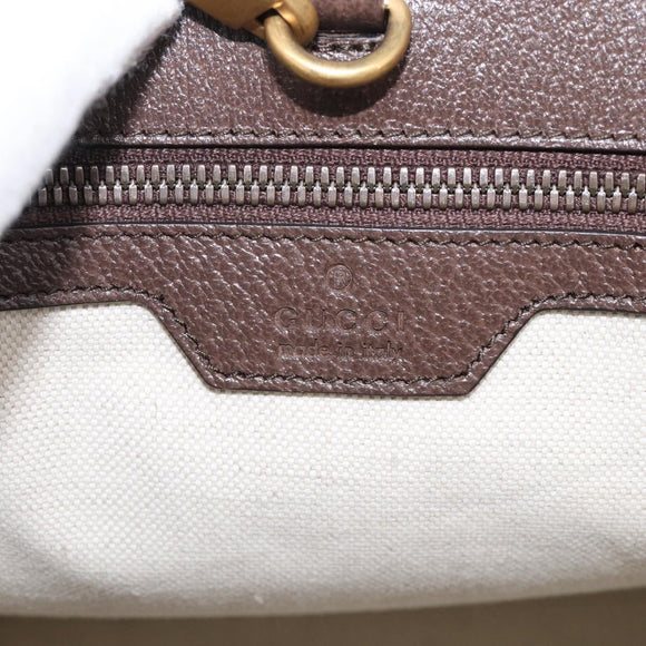 GUCCI GG Supreme Tote Bag PVC 2way Beige Gold 659983 Auth 211718SAM