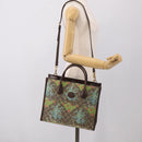 GUCCI GG Supreme Tote Bag PVC 2way Beige Gold 659983 Auth 211718SAM-25