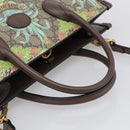 GUCCI GG Supreme Tote Bag PVC 2way Beige Gold 659983 Auth 211718SAM-7