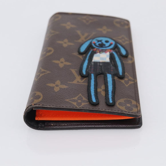 LOUIS VUITTON Monogram LV Friends Brazza Portefeuille NM Wallet LV Auth 211722V