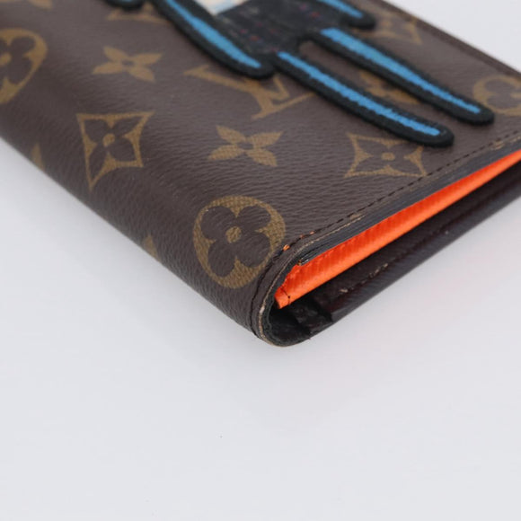 LOUIS VUITTON Monogram LV Friends Brazza Portefeuille NM Wallet LV Auth 211722V