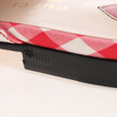 GUCCI Horsebit Mules Nylon Size 36 1/2 Red Gold Auth 211723M-18