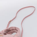 PRADA Hand Bag Nylon 2way Pink Gold Auth 211724SAM-10
