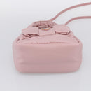 PRADA Hand Bag Nylon 2way Pink Gold Auth 211724SAM-11