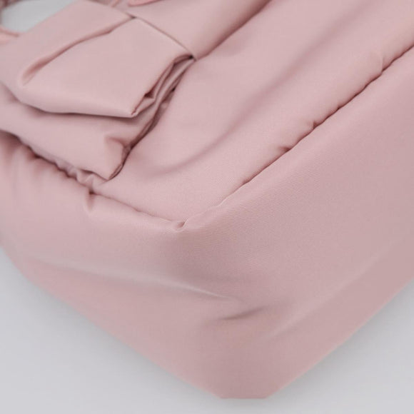 PRADA Hand Bag Nylon 2way Pink Gold Auth 211724SAM