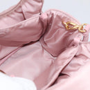 PRADA Hand Bag Nylon 2way Pink Gold Auth 211724SAM-19