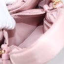 PRADA Hand Bag Nylon 2way Pink Gold Auth 211724SAM-22