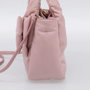 PRADA Hand Bag Nylon 2way Pink Gold Auth 211724SAM-5