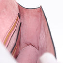 Miu Miu Madras Shoulder Bag Leather Pink Gold Auth 211725A-24