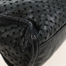 Balenciaga Classic Mini City Bag Punching Leather 2way Black 501065 Auth 211728M-15