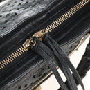 Balenciaga Classic Mini City Bag Punching Leather 2way Black 501065 Auth 211728M-17