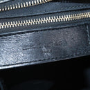 Balenciaga Classic Mini City Bag Punching Leather 2way Black 501065 Auth 211728M-19