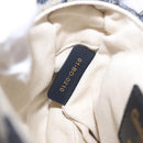 Christian Dior Trotter Canvas Saddle Hand Bag Navy Gold Auth 211731SAM-23