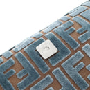 FENDI Zucca Canvas Mamma Baguette Bag 2way Light Blue Silver Auth 211732SM-20