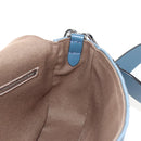 FENDI Zucca Canvas Mamma Baguette Bag 2way Light Blue Silver Auth 211732SM-23