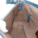 FENDI Zucca Canvas Mamma Baguette Bag 2way Light Blue Silver Auth 211732SM-24