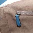 FENDI Zucca Canvas Mamma Baguette Bag 2way Light Blue Silver Auth 211732SM-25