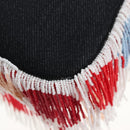 FENDI Mamma Baguette Shoulder Bag Denim Beads Multicolor Auth 211733SM-14