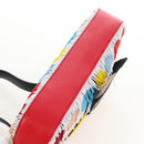 FENDI Mamma Baguette Shoulder Bag Denim Beads Multicolor Auth 211733SM-15