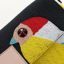 FENDI Mamma Baguette Shoulder Bag Denim Beads Multicolor Auth 211733SM-16