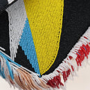 FENDI Mamma Baguette Shoulder Bag Denim Beads Multicolor Auth 211733SM-19