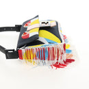 FENDI Mamma Baguette Shoulder Bag Denim Beads Multicolor Auth 211733SM-4