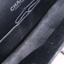 CHANEL Chain Matelasse25 Bag Patent Leather Black Silver CC Auth 211734V-24