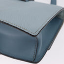Miu Miu Madras Shoulder Bag Leather Light Blue Gold Auth 211735A-15
