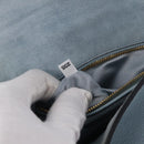 Miu Miu Madras Shoulder Bag Leather Light Blue Gold Auth 211735A-28