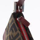 FENDI Zucca Canvas Mamma Baguette Bag 2way Black Brown 8VR207 Auth 211736SAV-17