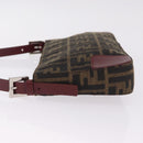 FENDI Zucca Canvas Mamma Baguette Bag 2way Black Brown 8VR207 Auth 211736SAV-5