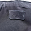 Christian Dior Trotter Canvas Saddle Accessory Pouch Black Silver Auth 211737A-17