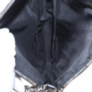 Christian Dior Trotter Canvas Saddle Accessory Pouch Black Silver Auth 211737A-18