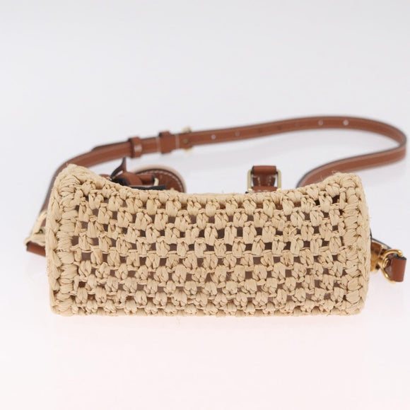 LOUIS VUITTON LV By The Pool Nano Speedy Bag Raffia Beige M83525 Auth 211738SAM