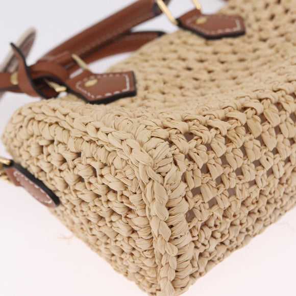 LOUIS VUITTON LV By The Pool Nano Speedy Bag Raffia Beige M83525 Auth 211738SAM