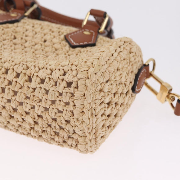 LOUIS VUITTON LV By The Pool Nano Speedy Bag Raffia Beige M83525 Auth 211738SAM