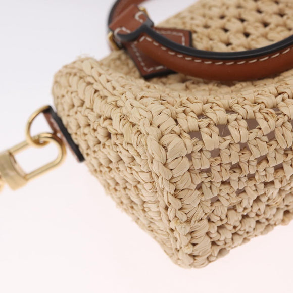 LOUIS VUITTON LV By The Pool Nano Speedy Bag Raffia Beige M83525 Auth 211738SAM