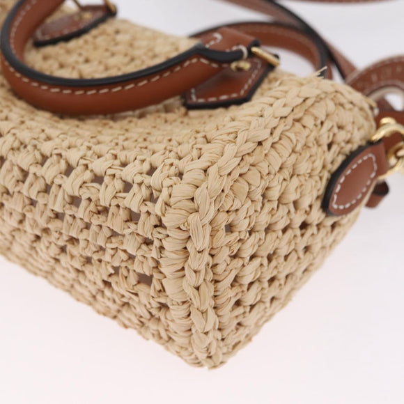 LOUIS VUITTON LV By The Pool Nano Speedy Bag Raffia Beige M83525 Auth 211738SAM