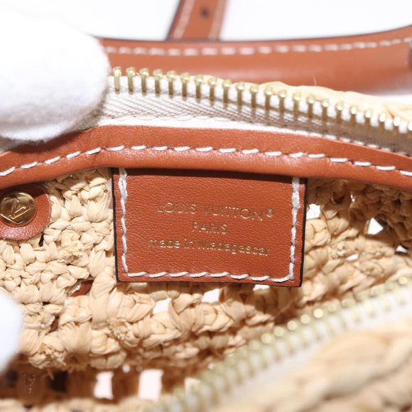 LOUIS VUITTON LV By The Pool Nano Speedy Bag Raffia Beige M83525 Auth 211738SAM