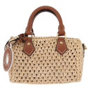 LOUIS VUITTON LV By The Pool Nano Speedy Bag Raffia Beige M83525 Auth 211738SAM-2