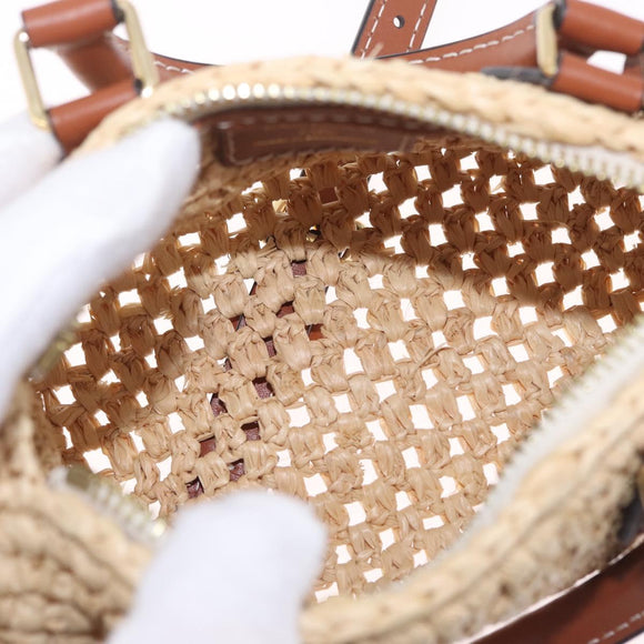 LOUIS VUITTON LV By The Pool Nano Speedy Bag Raffia Beige M83525 Auth 211738SAM