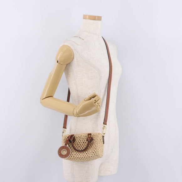 LOUIS VUITTON LV By The Pool Nano Speedy Bag Raffia Beige M83525 Auth 211738SAM