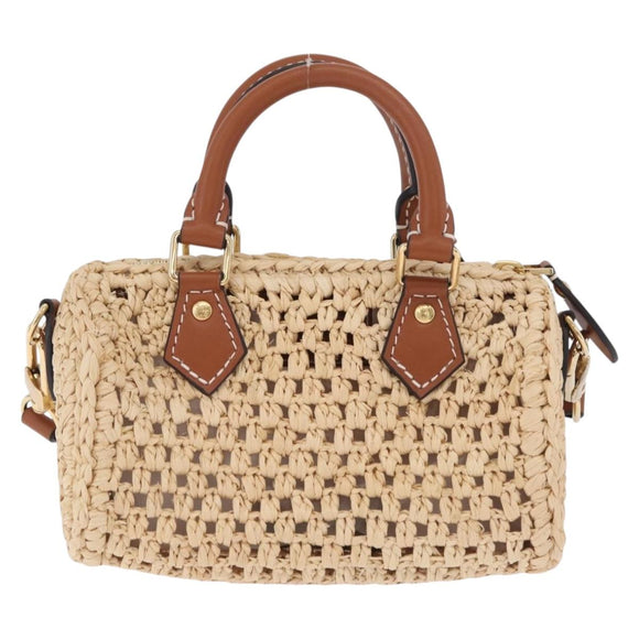 LOUIS VUITTON LV By The Pool Nano Speedy Bag Raffia Beige M83525 Auth 211738SAM