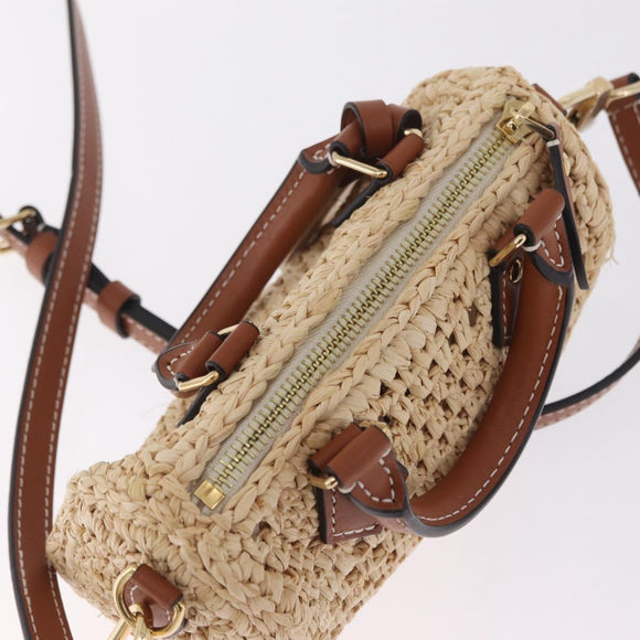 LOUIS VUITTON LV By The Pool Nano Speedy Bag Raffia Beige M83525 Auth 211738SAM
