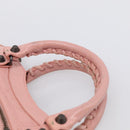 Balenciaga Classic Mini City Bag Leather 2way Pink Silver 300295 Auth 211746V-8