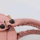 Balenciaga Classic Mini City Bag Leather 2way Pink Silver 300295 Auth 211746V-9